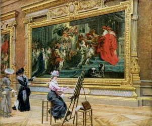 Der eifrige Schüler im Rubenszimmer, 1902